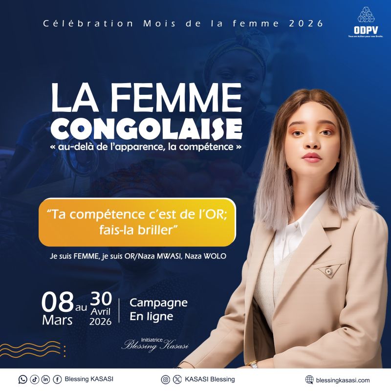 Campagne Je suis Or - Femme congolaise